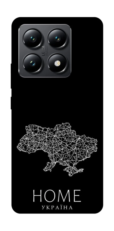 Чохол на Xiaomi 14T Ukraine black map фото 1 з 1