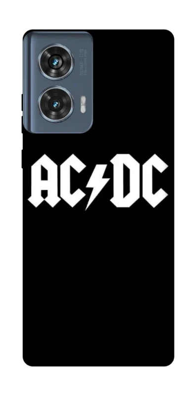 Чохол на Motorola Edge 50 AC/DC logo фото 1 Чохол на Motorola Edge 50 AC/DC logo фото 1 з 1
