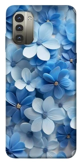 Чехол на Nokia G11 Синие цветы фото 1 из 1