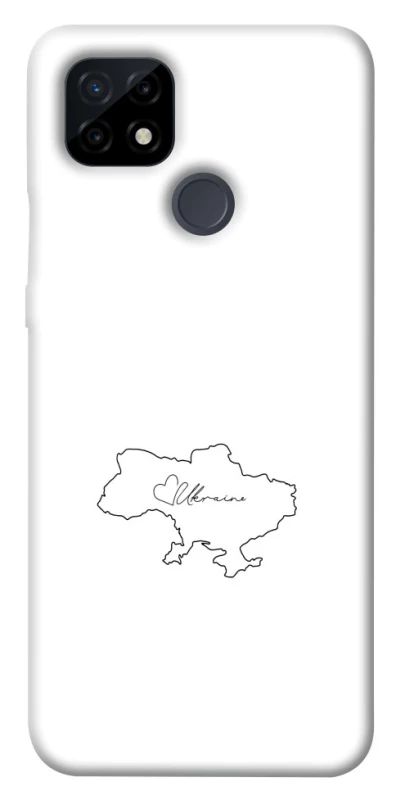 Чохол на Realme C21 Ukraine map фото 1 з 1