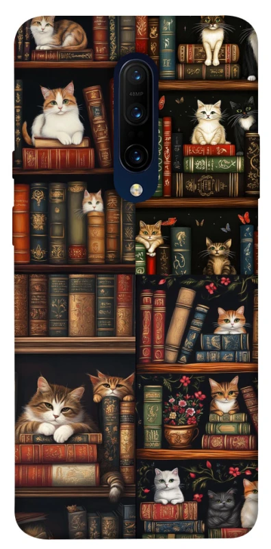 Чехол на OnePlus 7 Pro Cats & Books фото 1 из 1