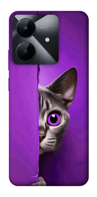 Чохол на Realme Note 60x Кіт-підглядач фото 1 з 1