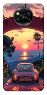 Чехол на Xiaomi Poco X3 NFC / Poco X3 Pro Porsche at sunset фото 1 из 1