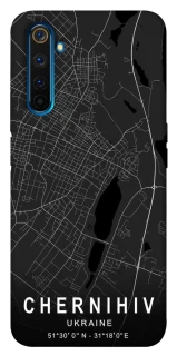 Чехол на Realme 6 Pro Chernihiv map фото 1 из 1