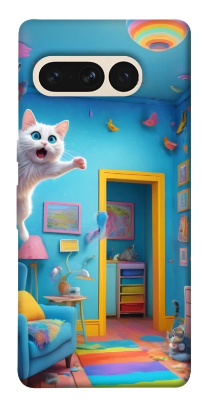 Чохол на Google Pixel 7 Pro crazy cat фото 1 з 1