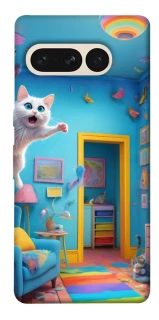 Чохол на Google Pixel 7 Pro crazy cat фото 1 з 1