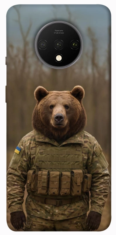 Чохол на OnePlus 7T Ведмідь захисник фото 1 з 1