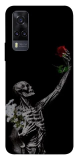 Чехол на Vivo Y31 Skeleton vs Rose фото 1 из 1