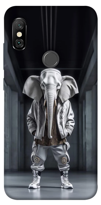 Чехол на Xiaomi Redmi Note 6 Pro Слон v2 фото 1 из 1