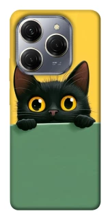 Чехол на TECNO Spark 20 Pro Black cat v2 фото 1 из 1