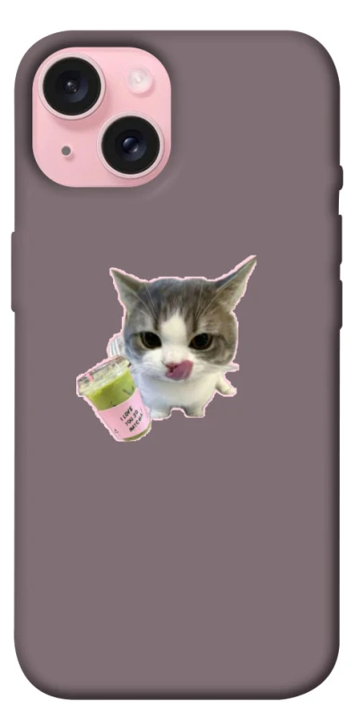 Чохол на Apple iPhone 15 (6.1") cat matcha фото 1 з 1