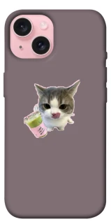 Чохол на Apple iPhone 15 (6.1") cat matcha фото 1 з 1