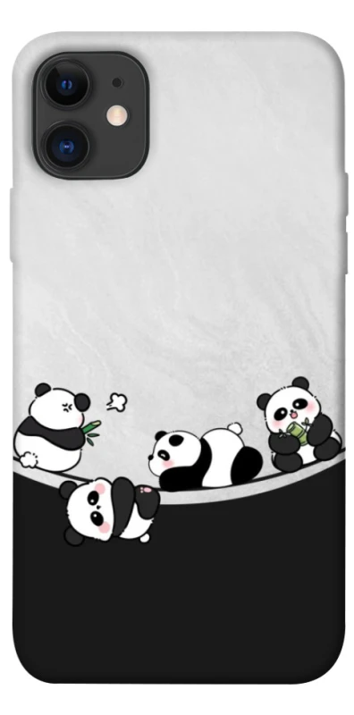 Чехол на Apple iPhone 11 (6.1") Four pandas фото 1 из 1