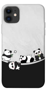 Чехол на Apple iPhone 11 (6.1") Four pandas фото 1 из 1