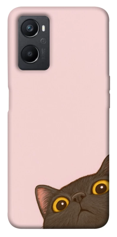 Чохол на Oppo A96 Peeping cat фото 1 з 1