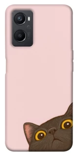 Чехол на Oppo A96 Peeping cat фото 1 Чехол на Oppo A96 Peeping cat фото 1 из 1