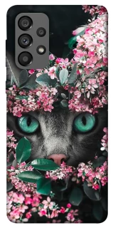 Чехол на Samsung Galaxy A73 5G Кот в цветах фото 1 из 1