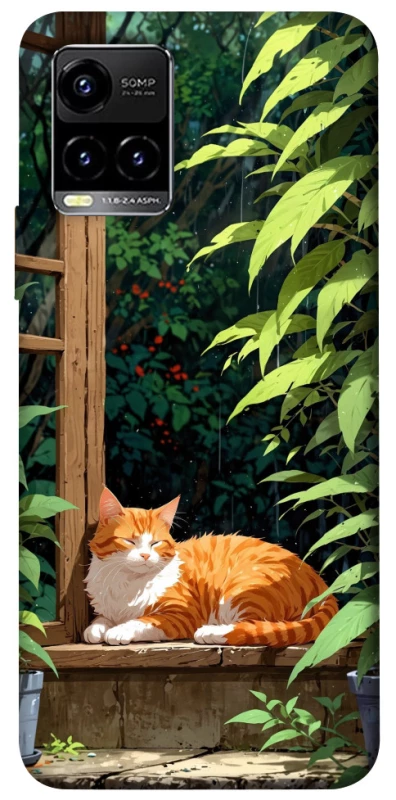 Чехол на Vivo Y21 / Y33s red cat фото 1 из 1