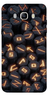 Чехол на Samsung J710F Galaxy J7 (2016) Огненые руны фото 1 из 1