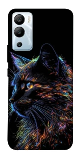 Чехол на Infinix Hot 12i Черный кот фото 1 из 1