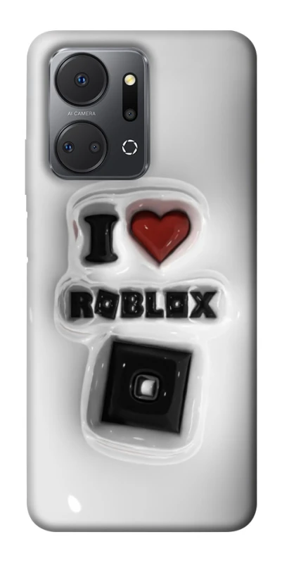 Чохол на Huawei Honor X7a I love Roblox фото 1 з 1