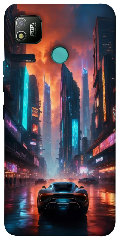 Чехол на TECNO POP 4 Cyber city фото 1 из 1