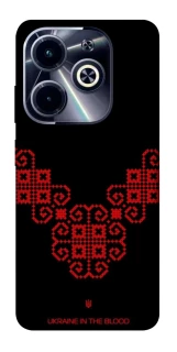 Чохол на Infinix Hot 40i Чорно-червона вишиванка фото 1 з 1