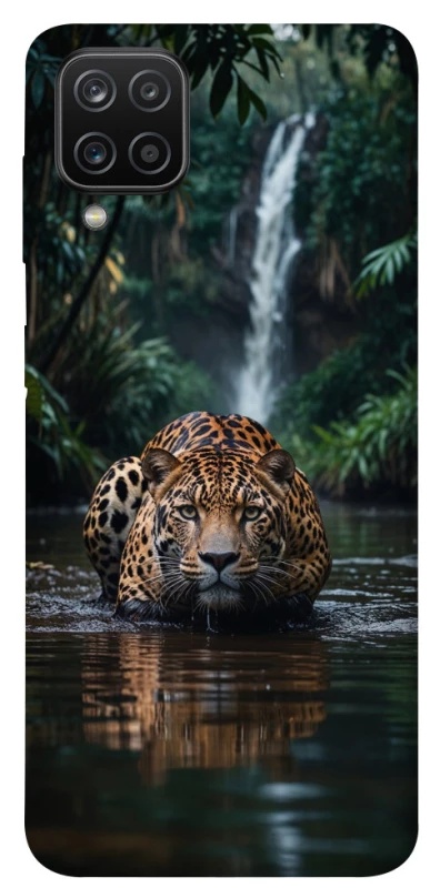 Чохол на Samsung Galaxy A12 Leopard in water фото 1 з 1