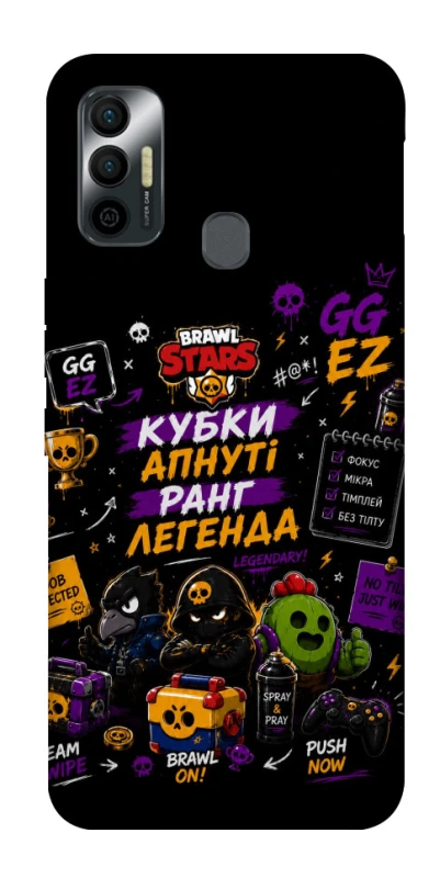 Чехол на TECNO Spark 7 Brawl Stars collage фото 1 из 1