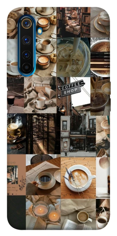 Чохол на Realme 6 Pro Coffee collage ver.3 фото 1 з 1