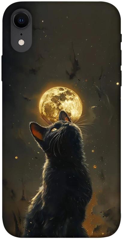 Чехол на Apple iPhone XR (6.1") Кот под луной v2 фото 1 из 1
