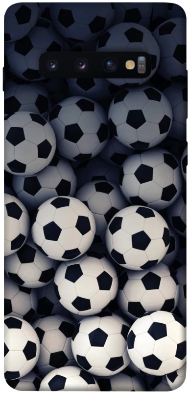 Чохол на Samsung Galaxy S10+ Футбольні м'ячи фото 1 з 1