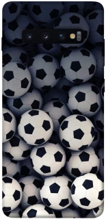 Чехол на Samsung Galaxy S10+ Футбольные мячи фото 1 из 1