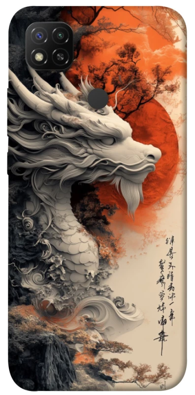 Чехол на Xiaomi Redmi 9C white dragon фото 1 из 1