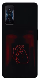 Чехол на Xiaomi Poco F4 GT Красное сердце фото 1 из 1