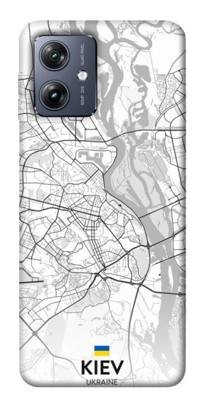 Чохол на Motorola Moto G54 Kiev white map фото 1 з 1