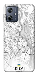 Чохол на Motorola Moto G54 Kiev white map фото 1 Чохол на Motorola Moto G54 Kiev white map фото 1 з 1