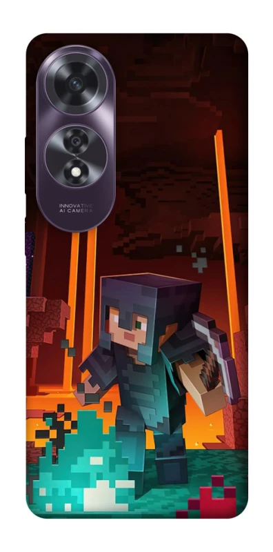 Чехол на Oppo A60 Minecraft game adventure фото 1 из 1