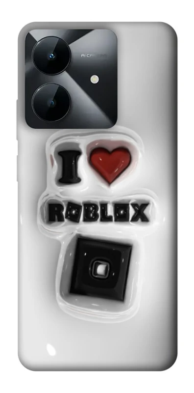 Чохол на Realme Note 60x I love Roblox фото 1 з 1