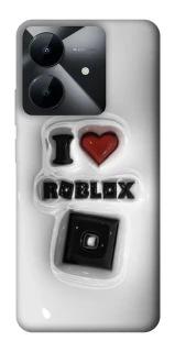 Чохол на Realme Note 60x I love Roblox фото 1 з 1