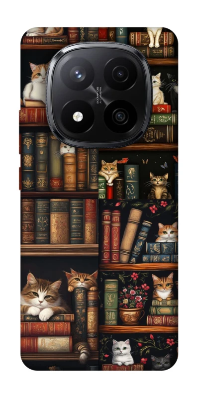 Чохол на Xiaomi Redmi Note 14 Pro+ 5G Cats & Books фото 1 з 1