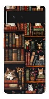 Чохол на Google Pixel 6 Cats & Books фото 1 з 1