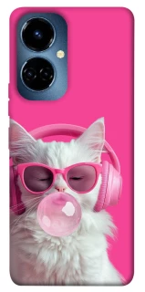 Чехол на TECNO Camon 19 Pink kitty фото 1 из 1