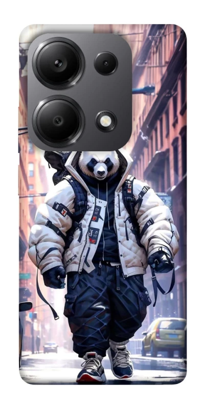 Чехол на Xiaomi Redmi Note 13 Pro 5G Панда курьер фото 1 из 1