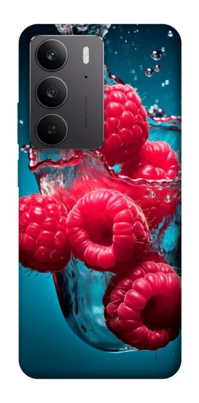 Чехол на Realme C75 Малинка в воде фото 1 из 1