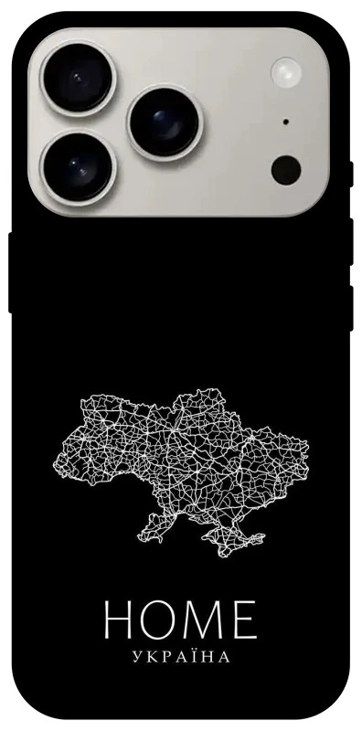 Чехол на Apple iPhone 17 Pro (6.3") Ukraine black map фото 1 из 1