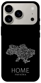 Чехол на Apple iPhone 17 Pro (6.3") Ukraine black map фото 1 из 1