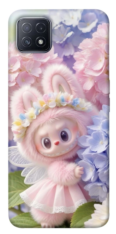 Чохол на Oppo A73 Labubu & Flowers ver.1 фото 1 з 1