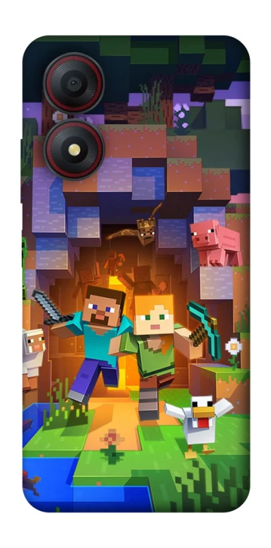 Чохол на ZTE Blade A34 4G Minecraft game фото 1 з 1