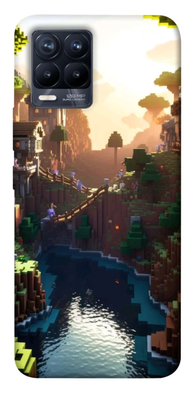 Чехол на Realme 8 Minecraft sunset фото 1 из 1